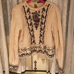 Zara Embroidered Top ✨🌙